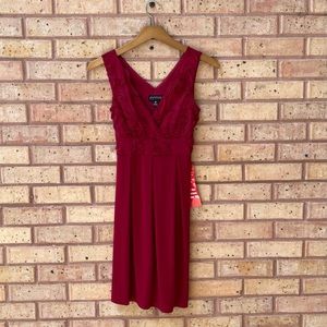 Enfocus Petite Dress in Maroon, Size 4P